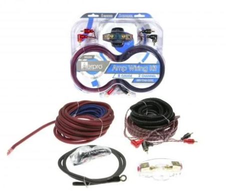 Aerpro BSX208 Bassix 2-Channel Amplifier Wiring Kit 8AWG